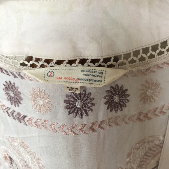 Odd Molly Anthropologie Ticket To Ride Fringe Kimono Duster Jacket - Picture 4 of 13